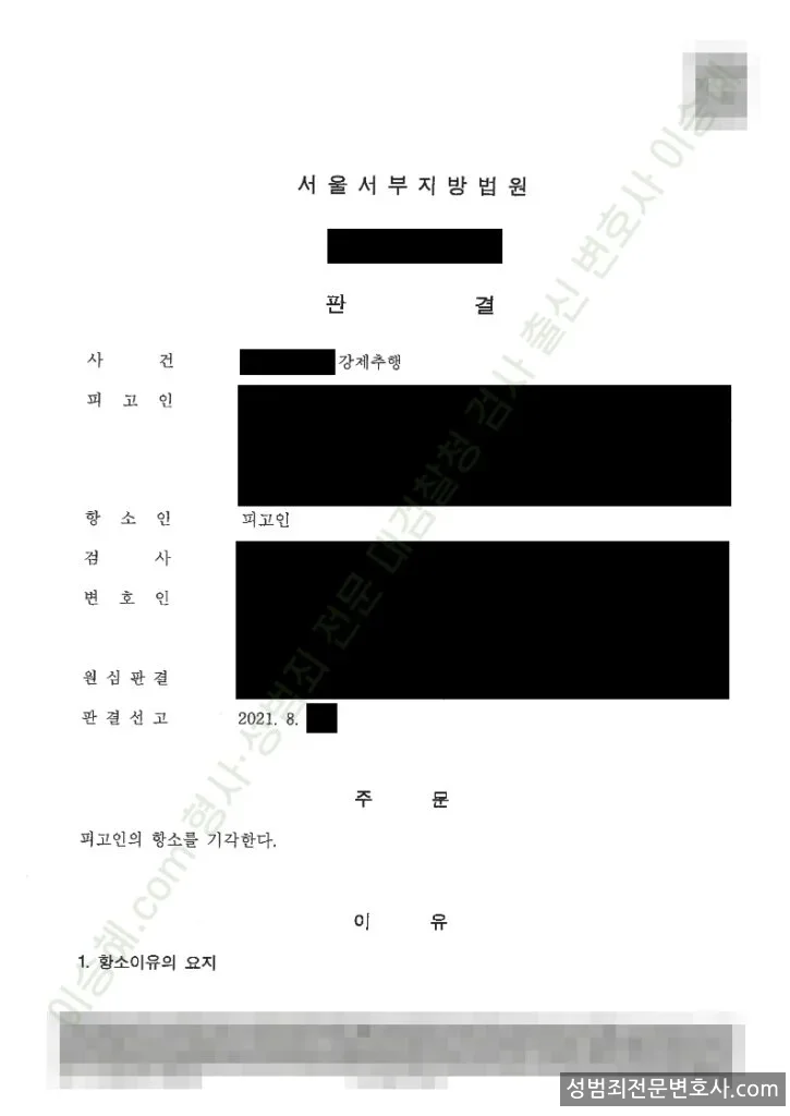 피해자대리(성공) 처분문서