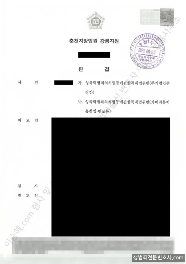 피해자대리(성공) 처분문서
