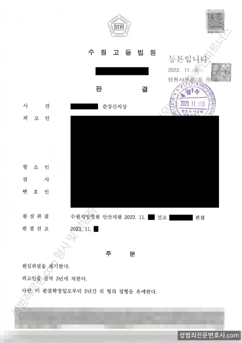 피해자대리(성공) 처분문서