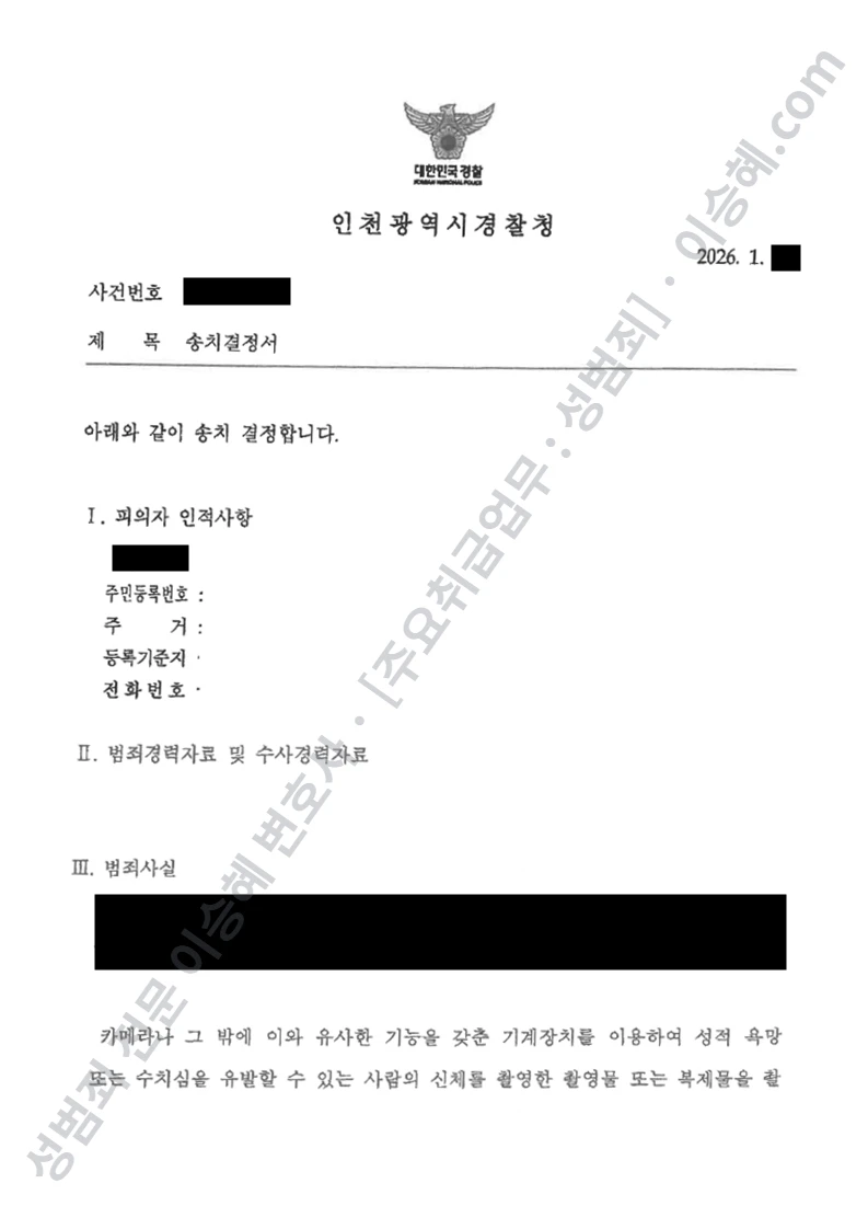 피해자대리(성공) 처분문서