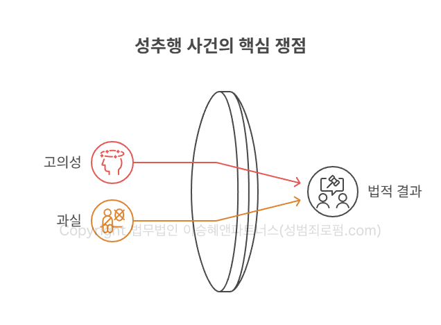 성추행 사건의 핵심 쟁점