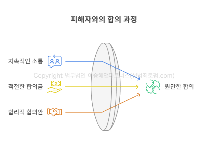 특수준강간 피해자와의 합의 과정