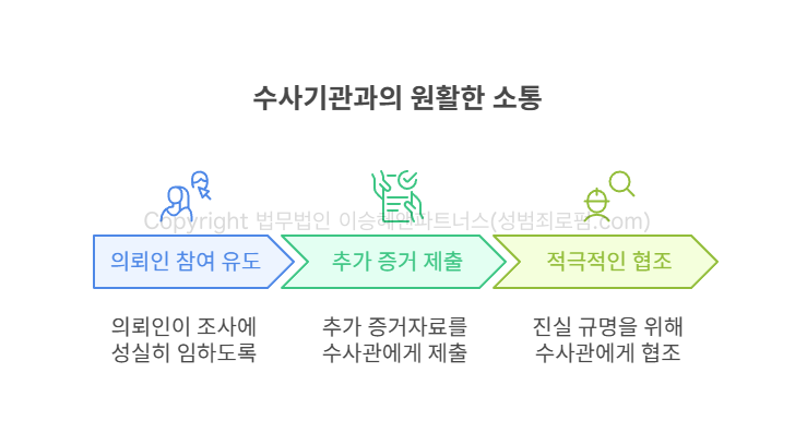 수사기관과의 원활한 소통
