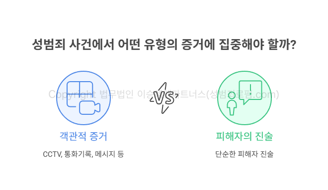 준강간 사건에서 어떤 유형의 증거에 집중해야 할까?