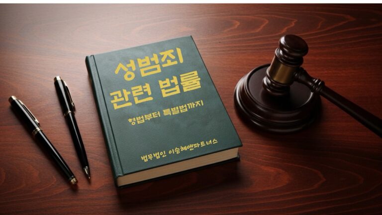 "성범죄 관련 법률" 법무법인 이승혜앤파트너스 발간 책 사진
