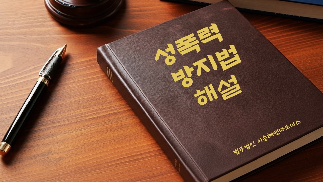 "성폭력방지법 해설" 법무법인 이승혜앤파트너스 발간 책 사진