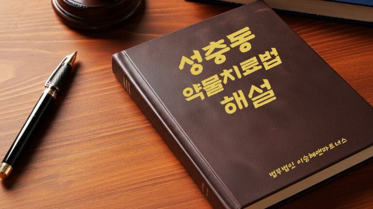 "성충동약물치료법 해설" 법무법인 이승혜앤파트너스 발간 책 사진