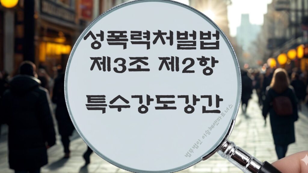 특수강도강간, 성폭력처벌법 제3조 제2항 법조문에 대한 법무법인 이승혜앤파트너스의 해설 표지입니다.