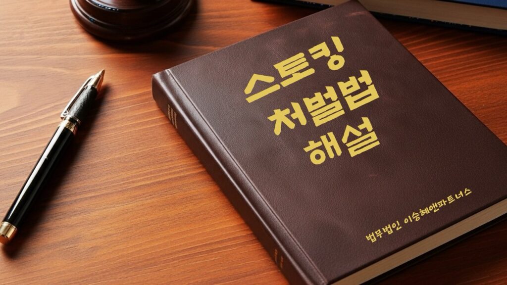 "스토킹처벌법 해설" 법무법인 이승혜앤파트너스 발간 책 사진
