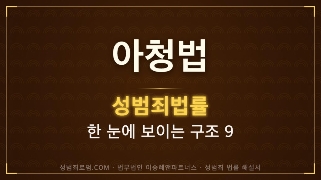 아청법 해설, 법무법인 이승혜앤파트너스 발간 책 사진