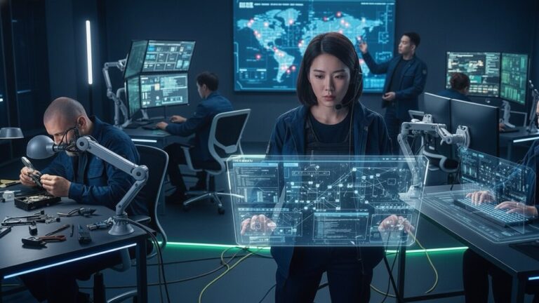 IP추적 중인 디지털 성범죄 대응 사이버 수사대.