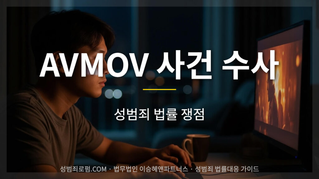 avmov 사건 수사 디지털 성범죄 법률 쟁점