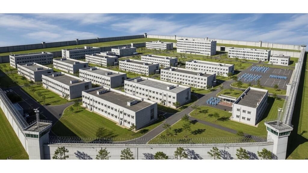 징역, 징역형을 집행하는 교도소 이미지입니다.