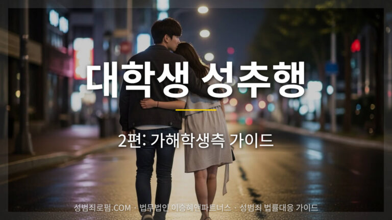 대학생 성추행 가해자 측 가이드