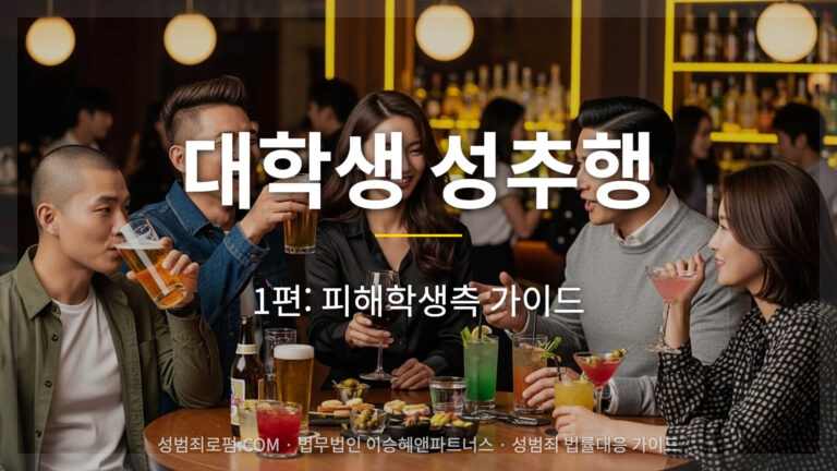 대학생 성추행 피해자 측 가이드