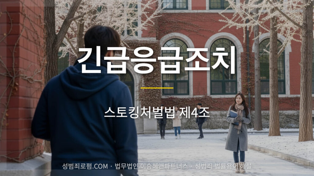 긴급응급조치, 스토킹처벌법 제4조