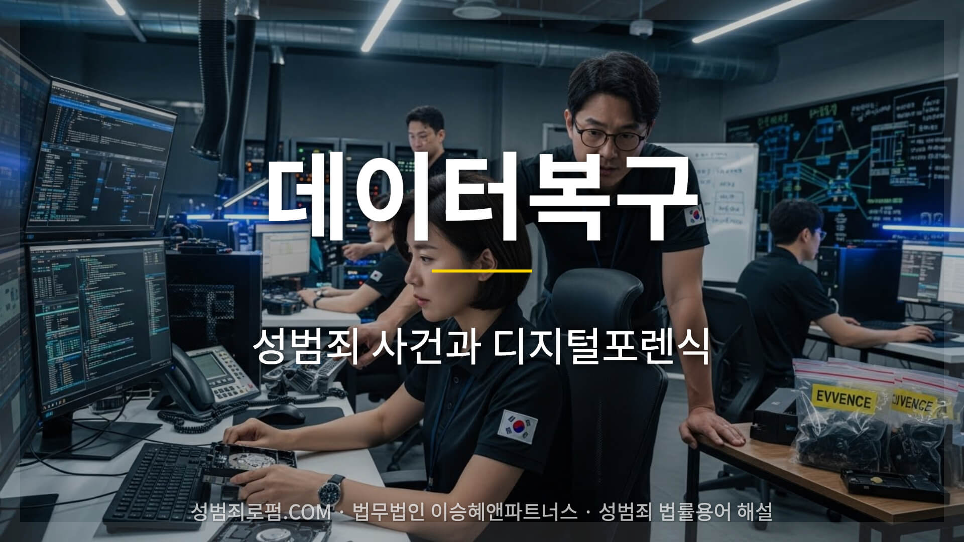 데이터복구, 성범죄 수사에서 데이터복구, 디지털 포렌식의 의미. 성범죄전문변호사 설명.