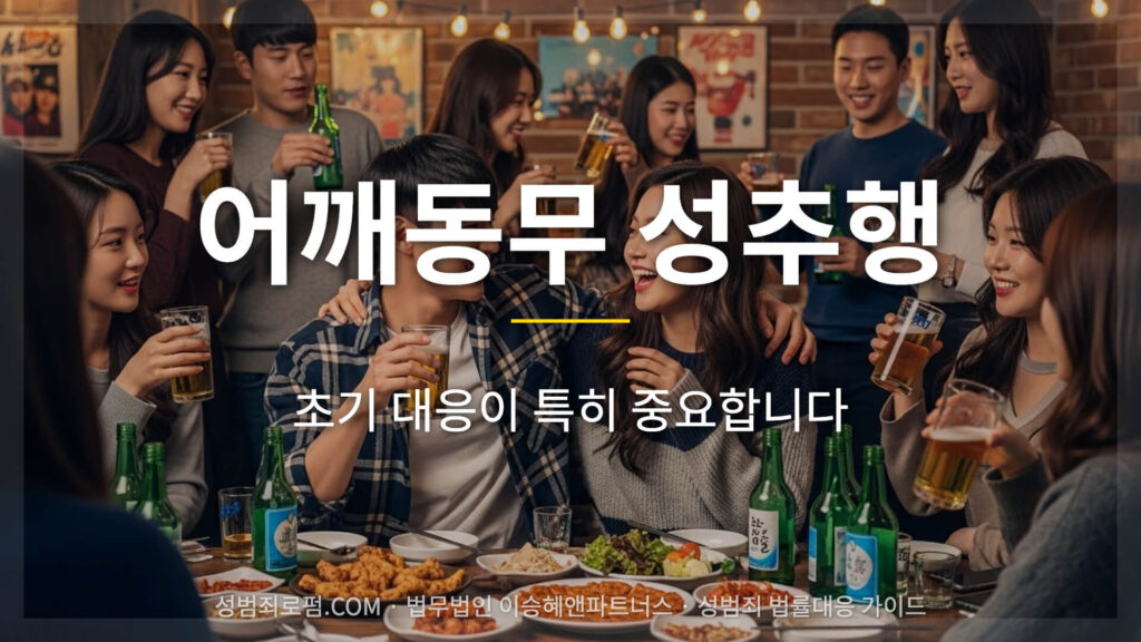 어깨동무 성추행, 초기대응이 특히 중요합니다.