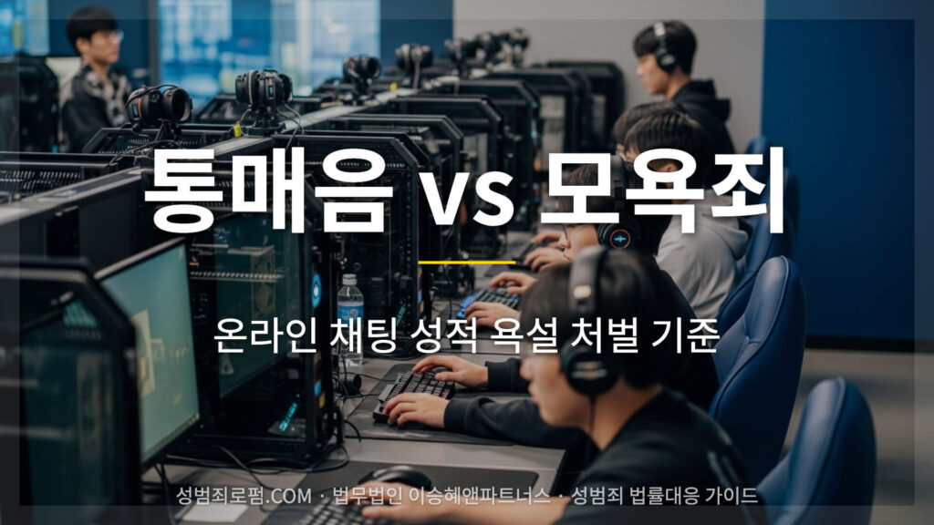 통매음 모욕죄 차이 해설