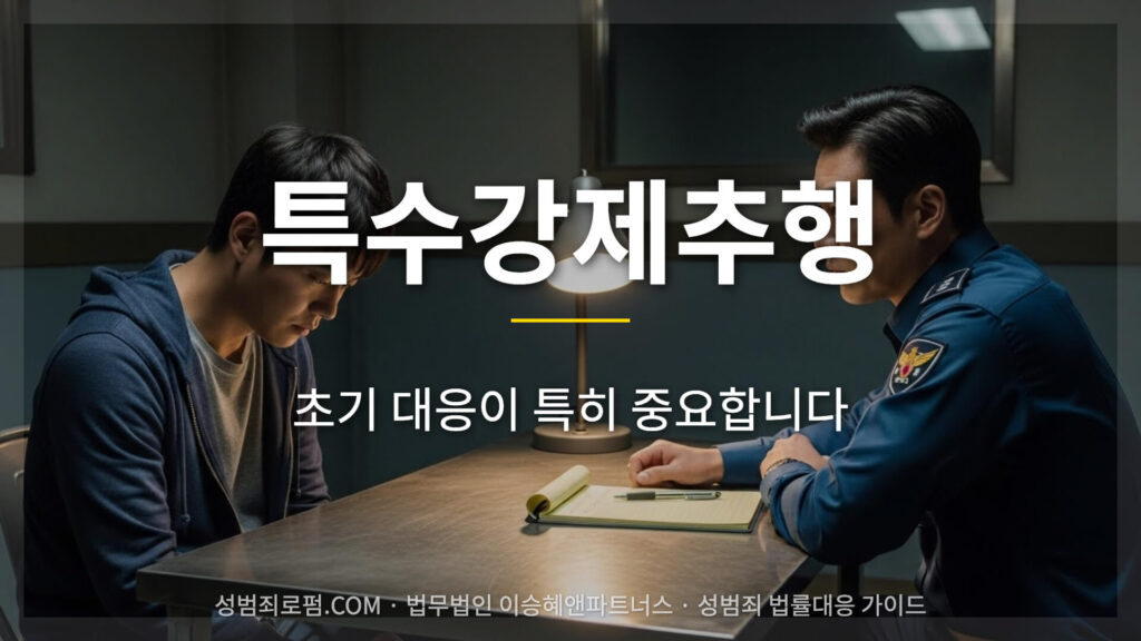 특수강제추행, 초기 대응이 특히 중요합니다.