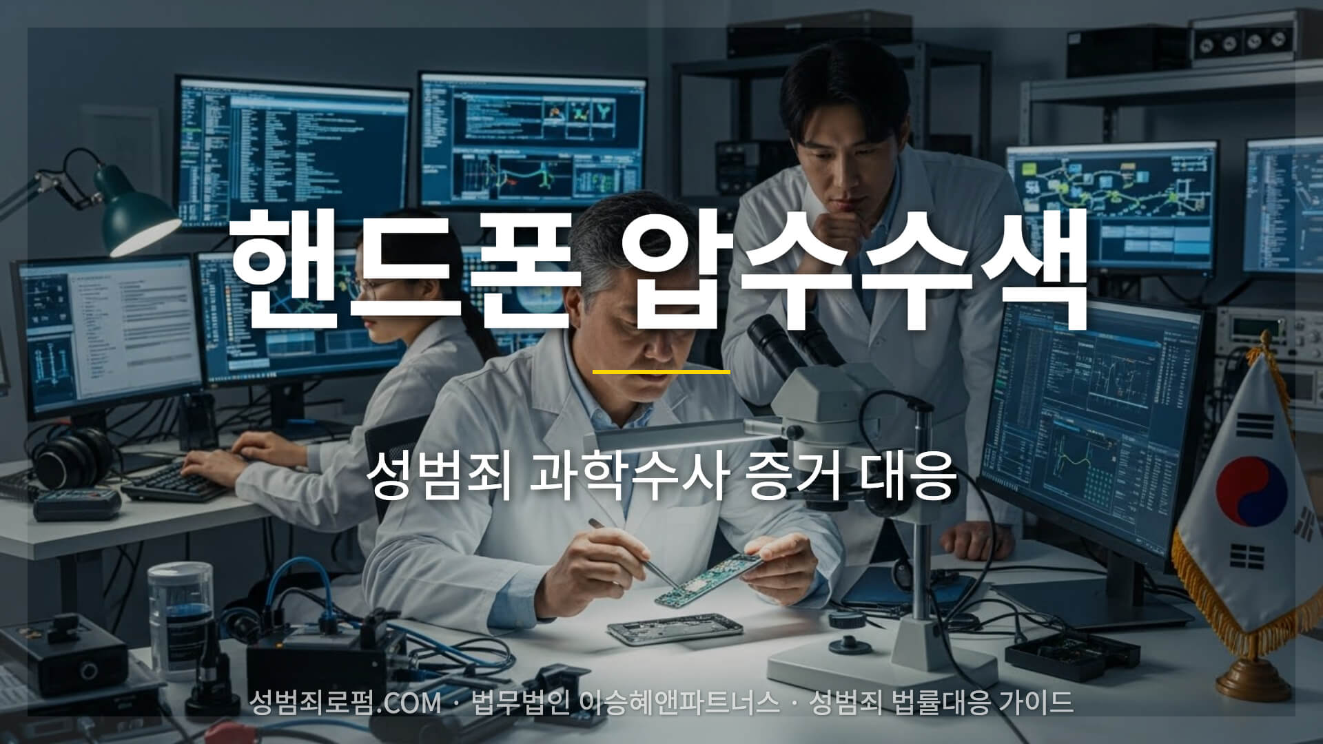 핸드폰 압수수색, 성범죄 과학수사 증거 대응