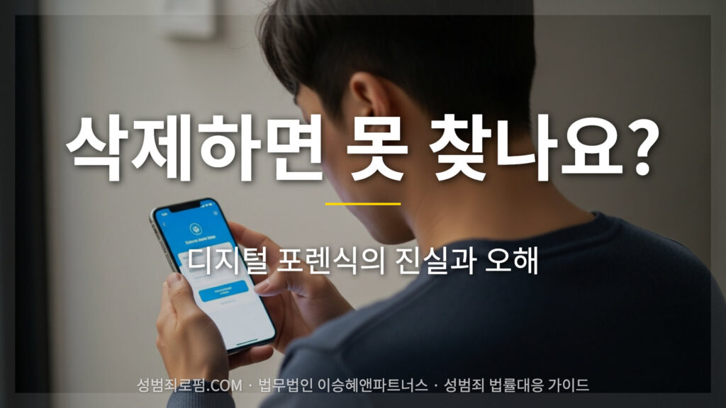 휴대폰 포렌식 삭제 압수수색 대응