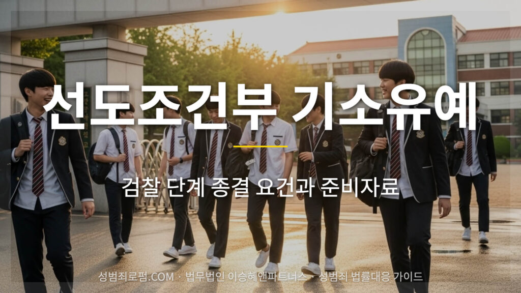 소년 성범죄 선도조건부 기소유예 해설