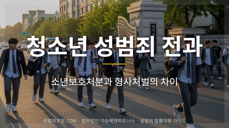 청소년 성범죄 전과 남나요?