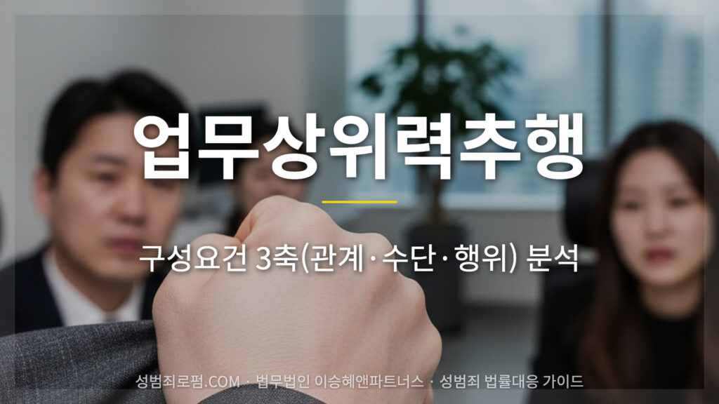 업무상위력추행 구성요건 분석.