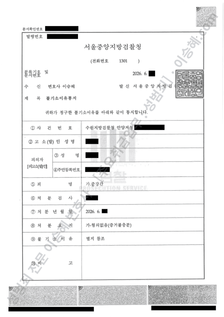 cctv 증거보전 준강간 무혐의 종결사례
